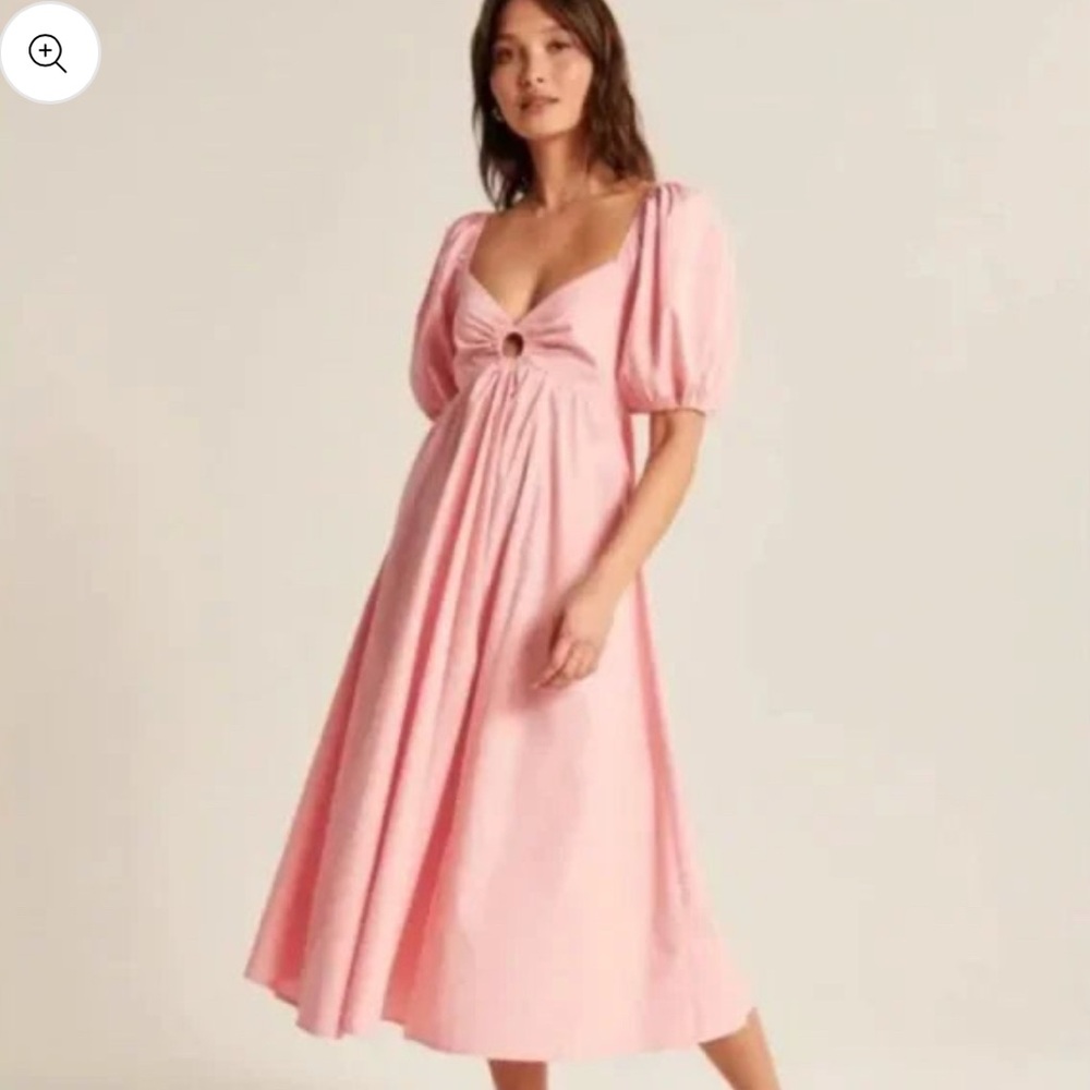 Abercrombie & Fitch O Ring Midi Dress